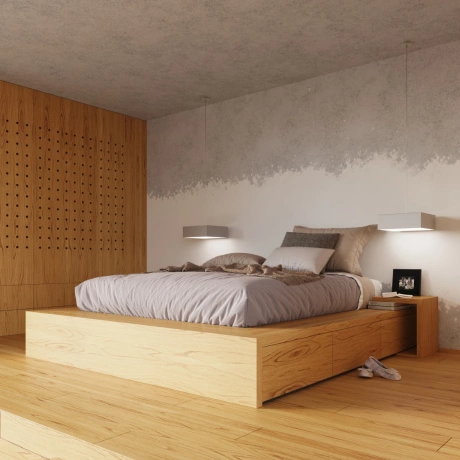 Lámpara de techo HORUS 35 gris