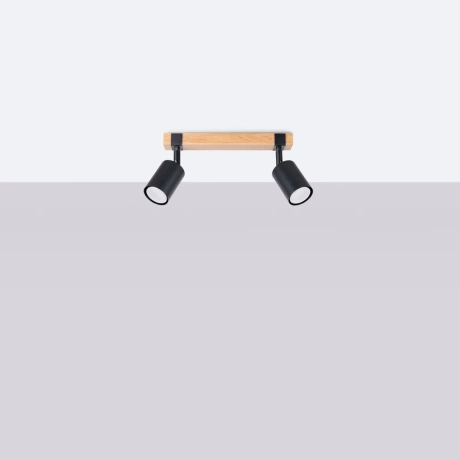 Lámpara de techo FAGER 2 negra