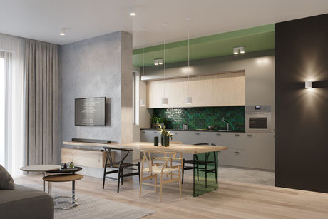 Lámpara colgante ORBIS 1 blanco + 1x bombilla LED GU-10 4000K Fría 7W 630lm