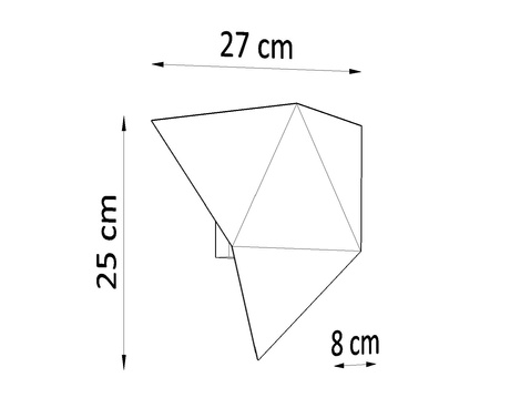 Aplique SOLIDO negro + 1x bombilla LED G9 4000K Fría 4,5W 530lm