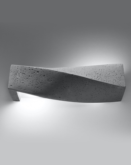 Aplique de hormigón Sigma + 2x bombilla LED E27 3000K Cálida 7,5W 620lm