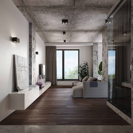 Plafond QUAD MAXI negro+ 2x bombilla LED GU-10 3000K Cálida 7W 620lm