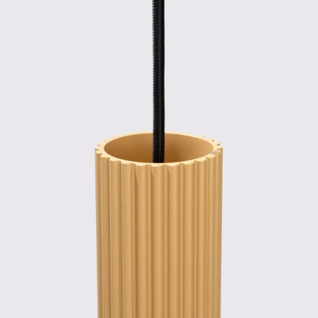 Lámpara colgante KARBON 3P oro