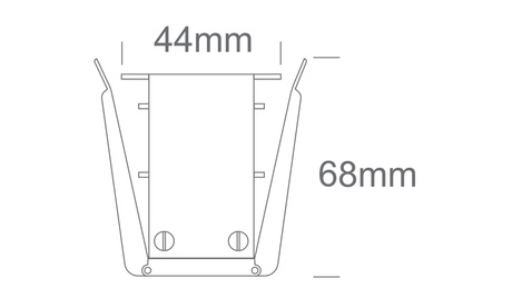 Carril de empotrar magnético 2m negro MIDI ON/OFF DALI 48V