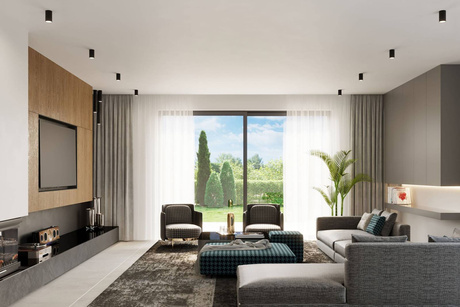 Plafond LAGOS 40 negro + 1x bombilla LED GU-10 4000K Fría 7W 630lm