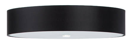 Plafond SKALA 60 negro + 5x bombilla LED E27 3000K Cálida 7,5W 620lm