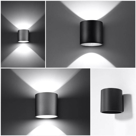 Aplique ORBIS negro + 1x bombilla LED G9 4000K Fría 4,5W 530lm