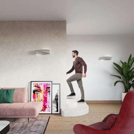 Aplique de cerámica SIGMA gris