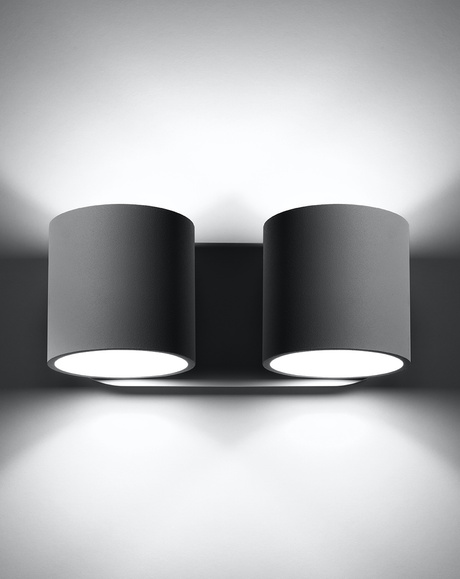 Aplique ORBIS 2 gris + 2x bombilla LED G9 4000K Fría 4,5W 530lm