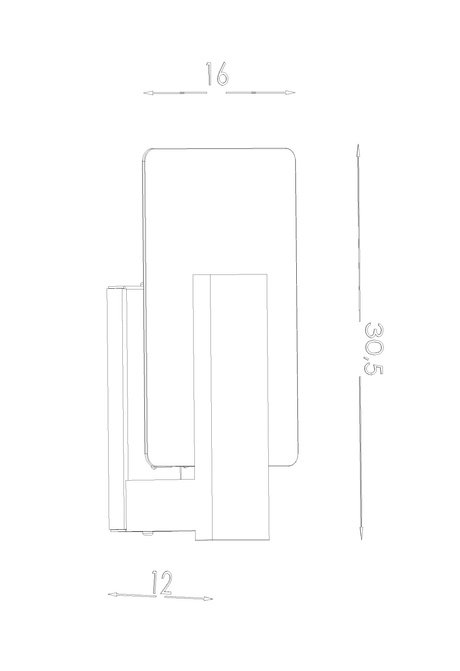 Aplique LAPPO wenge + 1x bombilla LED E14 3000K Cálida 7,5W 620lm