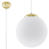 UGO 30 Gold lámpara colgante + 1x bombilla LED E27 4000K Fría 7,5W 650lm