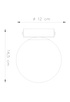 Plafond YOLI 1 blanco + 1x bombilla LED G9 4000K Fría 4,5W 460lm