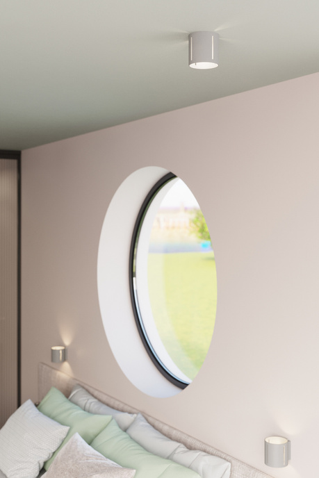 Plafond INEZ gris + 1x bombilla LED G9 4000K Fría 4,5W 530lm