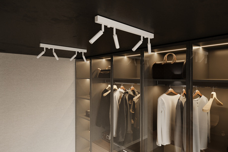 Plafond EYETECH 4 blanco + 4x bombilla LED G9 3000K Cálido 4.5W 510lm