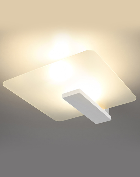 Plafond LAPPO blanco + 2x bombilla LED E27 4000K Fría 7,5W 650lm