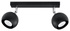 Plafond OCULARE 2 negro + 2x bombilla LED GU-10 4000K Fría 7W 630lm