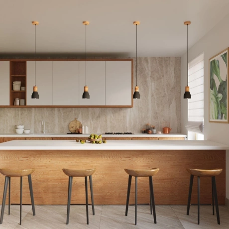 Lámpara colgante QUBIC negra