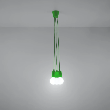 Lámpara colgante DIEGO 3 verde