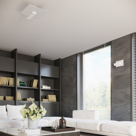 Plafond LAPPO blanco + 2x bombilla LED E27 3000K Cálida 7,5W 620lm