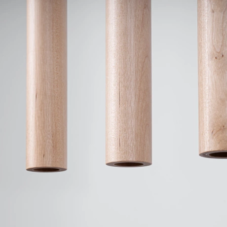 Lámpara colgante PASTELO 5L madera