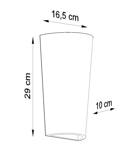 Aplique de cerámica LANA blanco + 1x bombilla LED E27 4000K Fría 7,5W 650lm