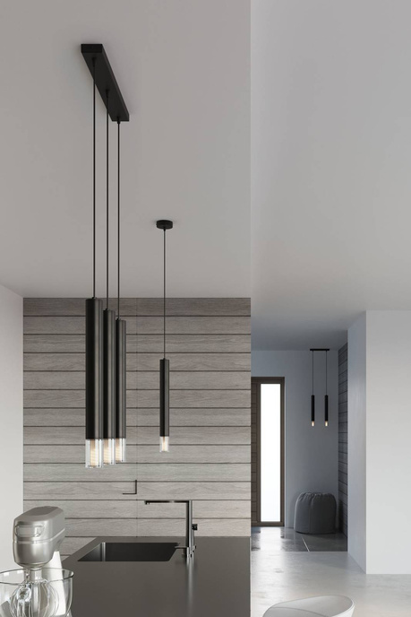 WEZYR 2 lámpara colgante negro + 2x bombilla LED G9 3000K Warm 4.5W 510lm