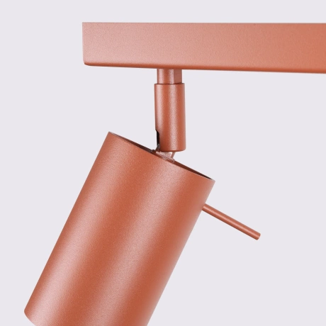 Plafón RING 6L rojo ocre