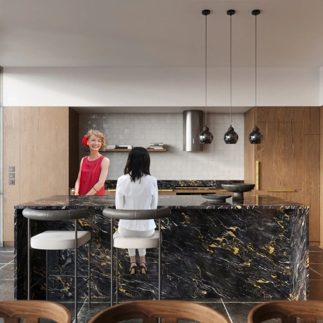 Lámpara colgante ALINO 3 negro