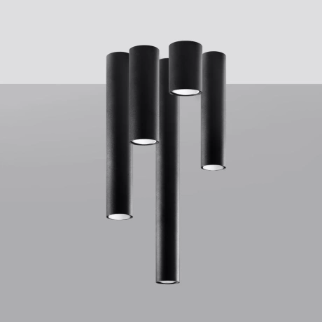 Lámpara de techo LAGOS 10 negra