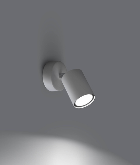 Aplique LEMMI 1 blanco + 1x bombilla LED GU-10 3000K Cálido 7W 510lm