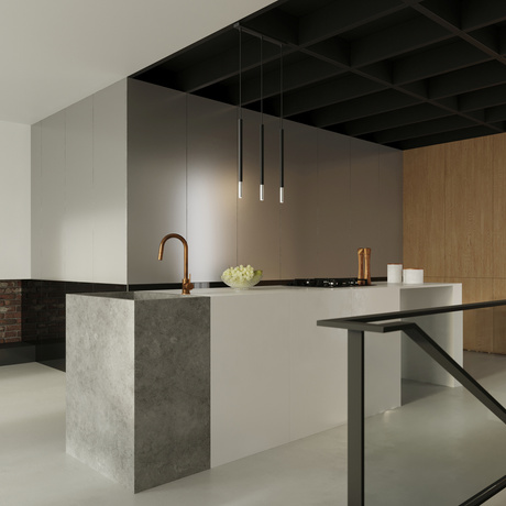 Lámpara colgante MOZAICA 1 negro/cromo + 1x bombilla LED G9 4000K Fría 4,5W 530lm