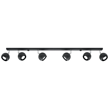 Lámpara de techo OCULARE 6L negra