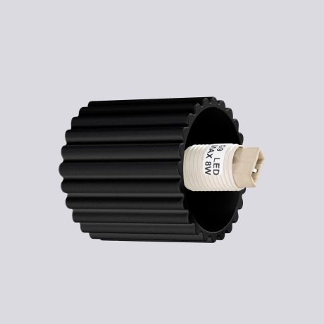 Aplique HALO negro IP44