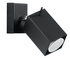 Aplique MERIDA 1 negro + 1x bombilla LED GU-10 4000K Fría 7W 630lm
