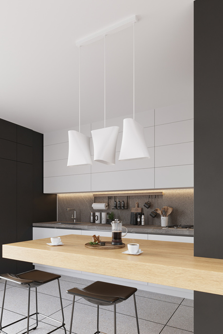 Lámpara de araña BLUM 1 blanco + 1x bombilla LED E27 3000K Cálido 7,5W 620lm