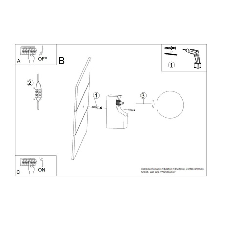 Aplique BULBO madera natural