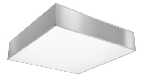 Plafón HORUS 55 GRIS + 4 bombillas LED E27 3000K Cálido 7,5W 620lm