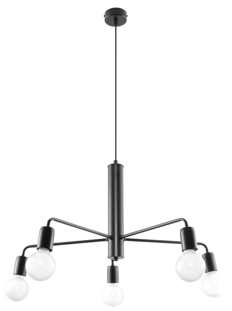 Lámpara DUOMO 5 + 5x Bombilla LED E27 3000K Cálida 7,5W 620lm