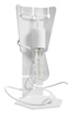 Lámpara de escritorio ARBY blanca + 1x bombilla LED E27 3000K cálida 7,5W 620lm