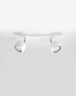 Plafond OCULARE 2 blanco + 2x bombilla LED GU-10 4000K Fría 7W 630lm
