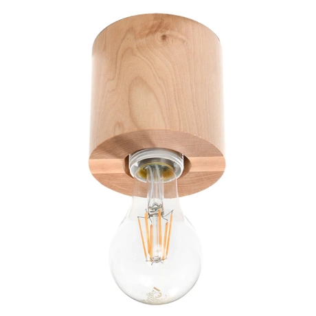 Lámpara de techo SALGADO madera natural