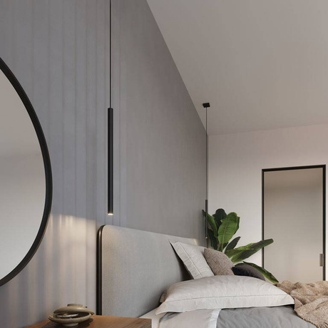 PASTELO Lámpara colgante 3P negra + 3x Bombilla LED G9 3000K Cálida 4,5W 510lm