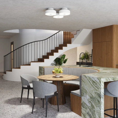 Lámpara de techo OMIQ blanca