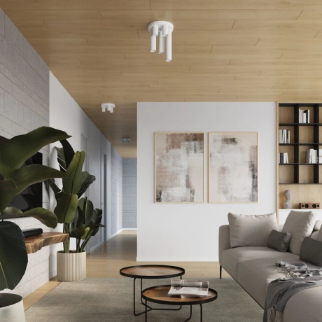 Plafón LAGOS 5P blanco