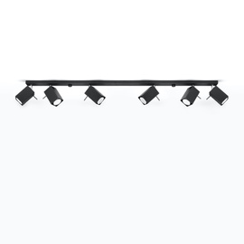 Lámpara de techo MERIDA 6L negra