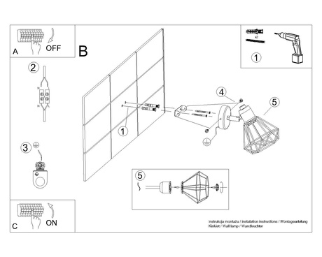 Aplique ARTEMIS 1 blanco + 1x bombilla LED E14 3000K Cálido 7,5W 620lm