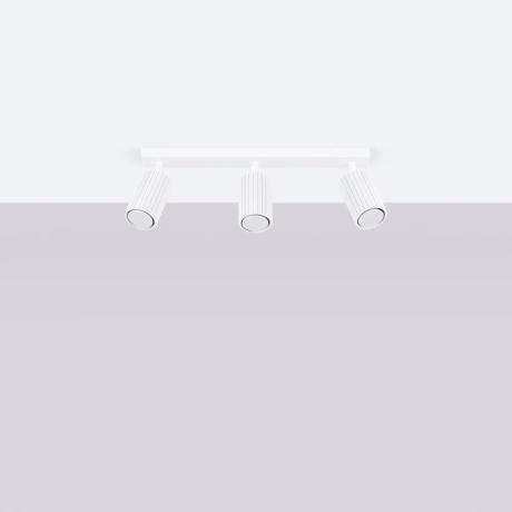 Lámpara de techo KARBON 3L blanca