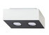 Plafond MONO 2 blanco + 2x bombilla LED GU-10 4000K Fría 7W 630lm