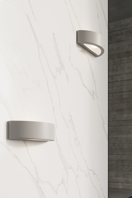 Aplique de cerámica ATENA gris + 1x bombilla LED E27 3000K Cálida 7,5W 620lm