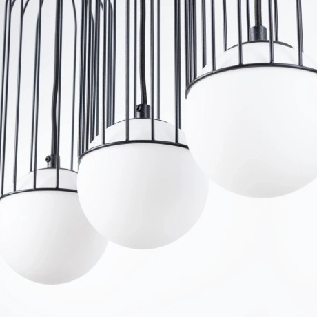 Lámpara colgante BRINA 3L negra